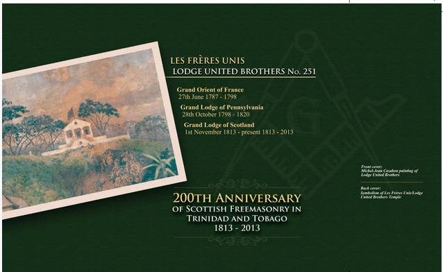 Cover of 200th Anniversary of Scottish Freemasonry in Trinidad and Tobago 1813–2013